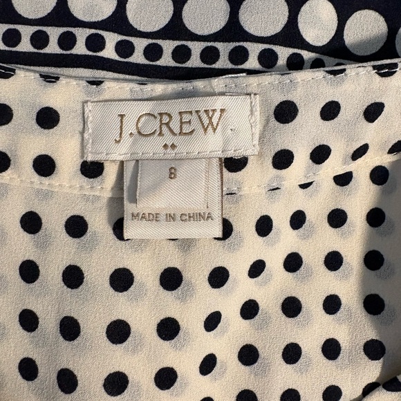 J Crew Sleeveless Polka Dot Blouse - Picture 3 of 5